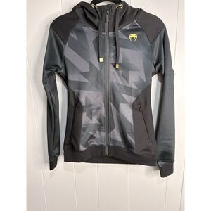 Venum Women's Laser Thermal Zip-Up Hoodie - Dark Heather Gray Small Active wear